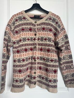 Vintage Blueberry Hill Shetland Wool Cardigan
